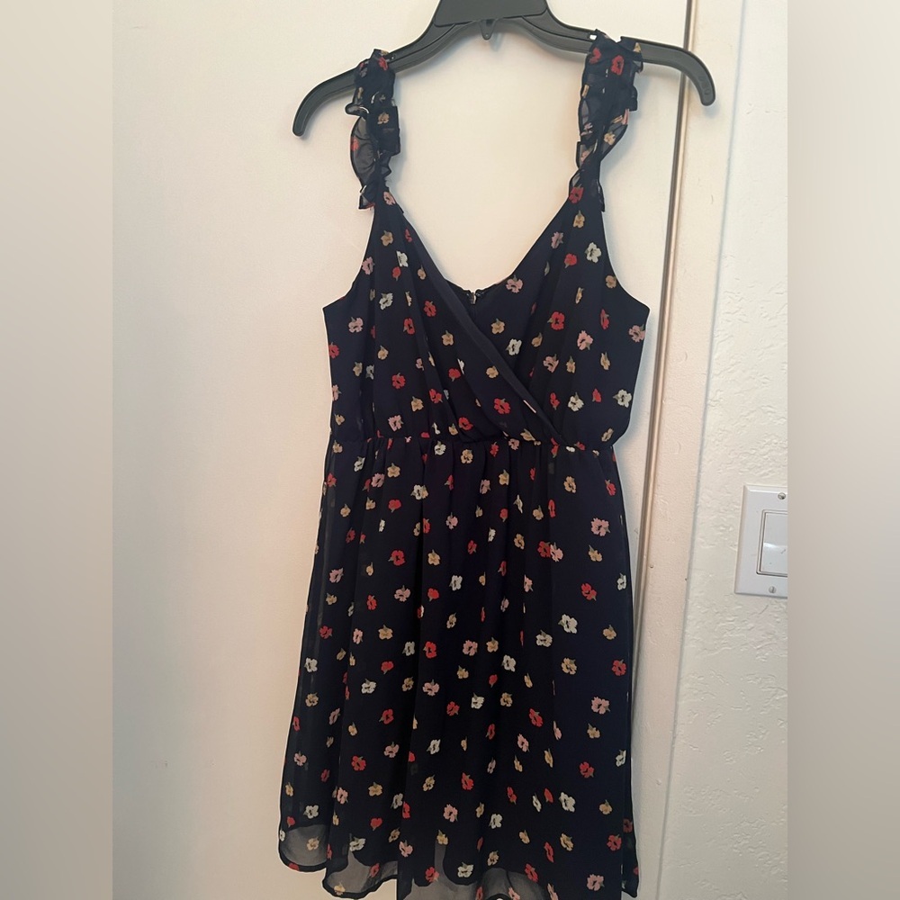 Madewell Navy Floral Dress